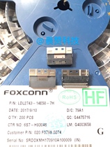 The same section LDL2743-14E50-7H original Foxconn miniSAS4 0-74P sleeper Goldfinger connector