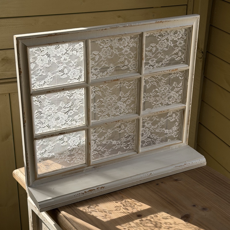 Sweet Garden Solid Wood Lace Screen, Vintage Storage Rack, Wall Bracket, Wall Hanging Decoration, Photography Background Partition