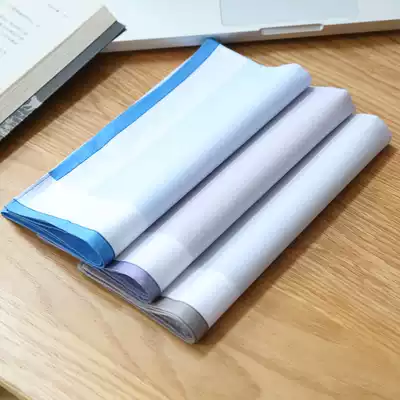 Men's cotton handkerchief fabric is refreshing, giving gifts, business style is thicker and soft new Zhixia
