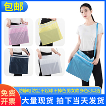 Blue and white yellow powder navy blue antistatic dust-free bag dust-free bag backpack bag backpack storage bag shoulder clean bag double layer