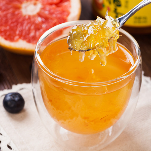 福事多 蜜炼柚子茶500g+柠檬茶500g 淘抢购+天猫优惠券折后￥19.9包邮（￥29.9-10）