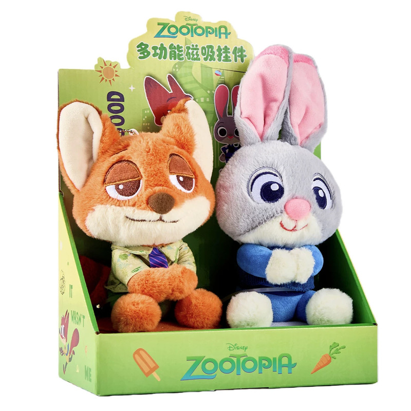 Aojier Crazy Animal Multifunctional Magnetic Station Shoulder Doll Judy Nick Can Be Attached to the Refrigerator