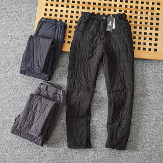 Thickened solid color straight casual cotton pants trendy