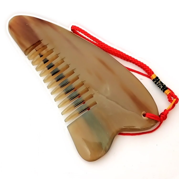 Naturally thick cattle corner scraping plate Massage pull-bar scraping and face back universal comb