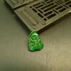 Spicy Green Burmese Natural Grade A Jadeite Ruyi Ring Noodles