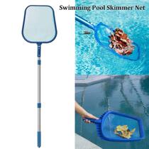 Swimming pool swimming pool swimming pool childrens water park handwritten net leaves and sundries super dense telescopic fish
