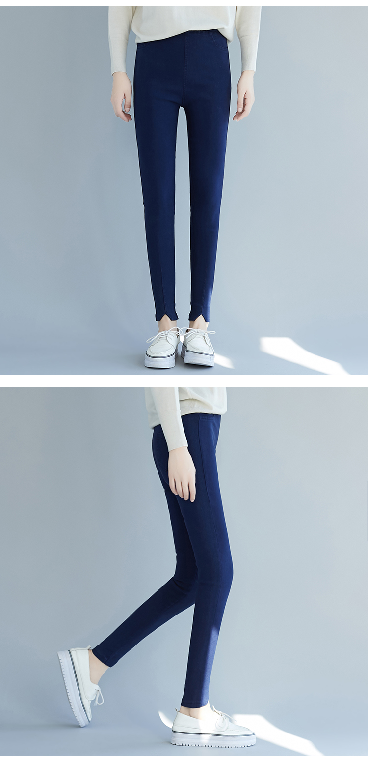 Quần legging nữ mặc 2018 thu đông phiên bản Hàn Quốc quần cạp cao cạp cao cộng với nhung chân giả nhung dày đồ nữ đẹp