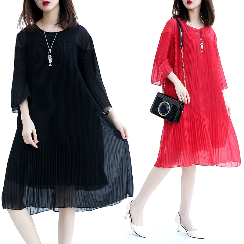 Váy hè mới với size lớn che bụng - A-Line Váy
