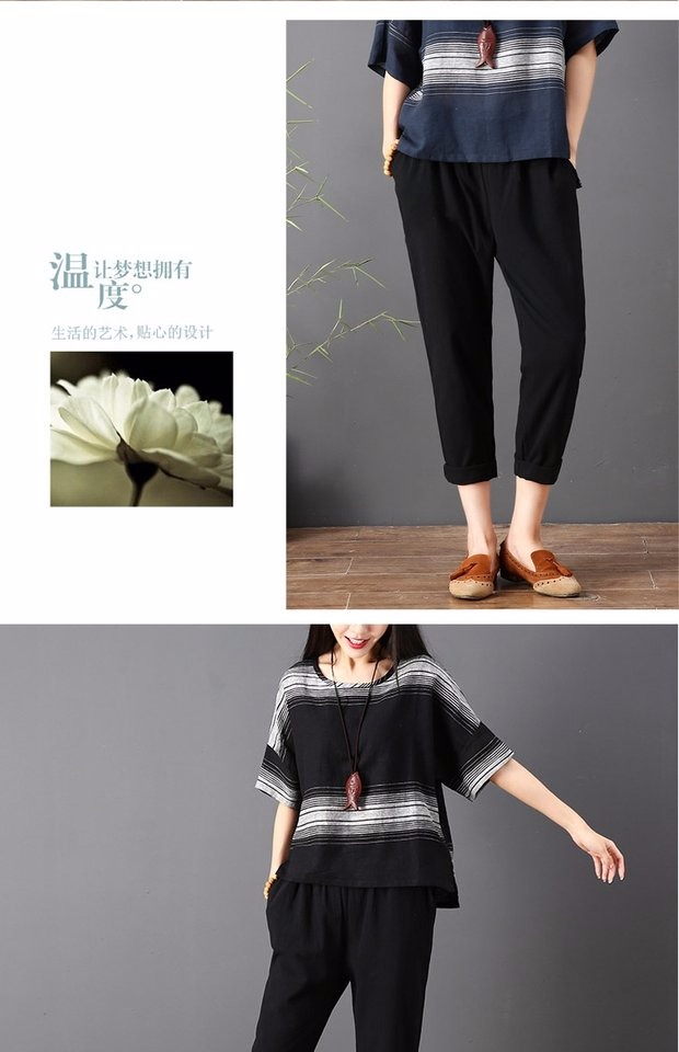 Quần lửng và quần lửng nữ mùa hè 2018 thun thun co giãn thường mặc quần rộng size rộng là phần mỏng mỏng hậu cung quần quần caro nữ