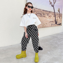Girls spring clothing fashion sports pants 2021 new Korean version of foreign air CUHK Tong leisure bunches Pants Loose and Pants Tide