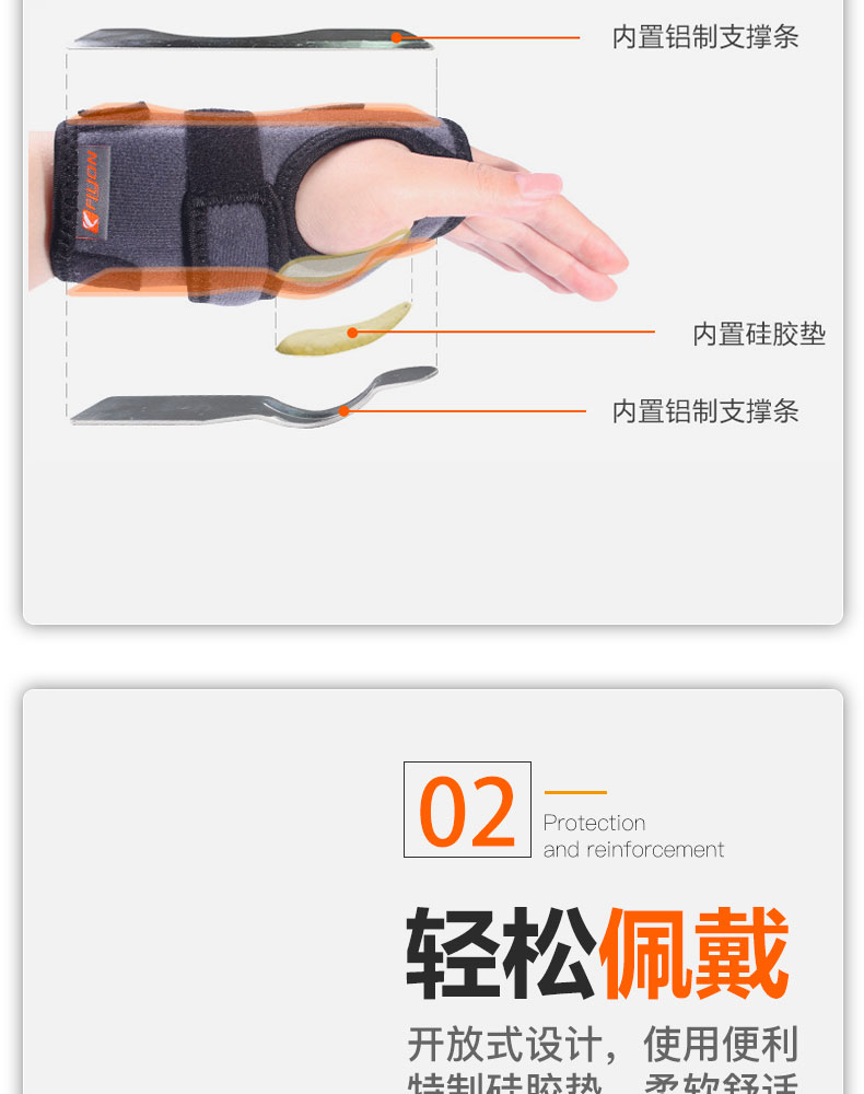 Y khoa cổ tay gãy xương cổ tay phục hồi chức năng cố định thiết bị bảo vệ thiết lập mẹ tay chuột tay còng nam nữ - Dụng cụ thể thao băng thun hỗ trợ khớp gối