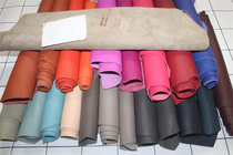 French H family original stock calfskin colorful swift plain shoulder and neck first layer genuine leather handmade DIY leather