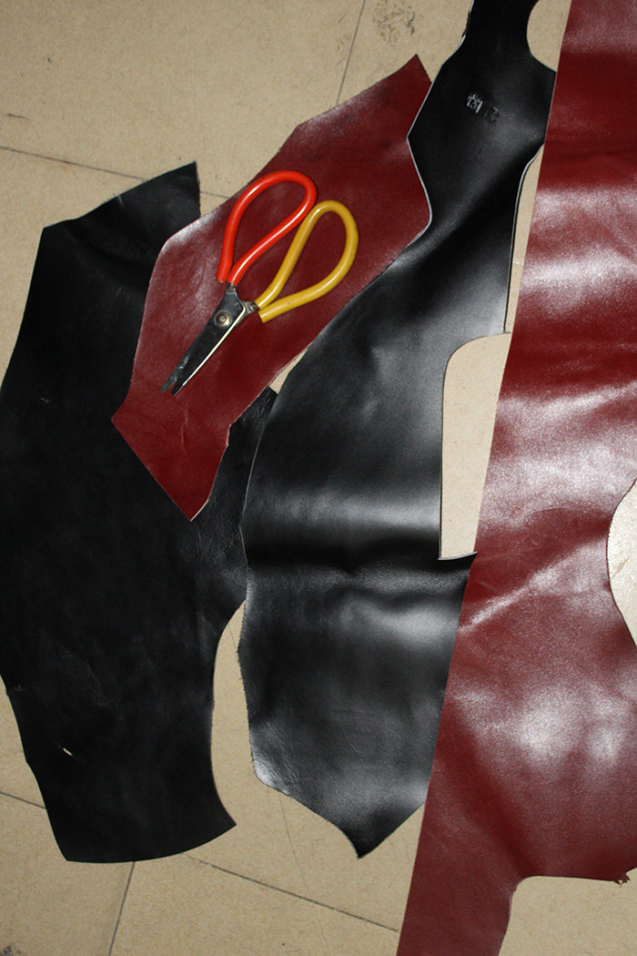 Original H BOX EPSOM Crushed Leather First Layer Cowhide Leather DIY Manual Leather