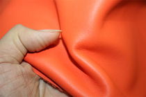 French H Home original stock Calf Leather Swerft Orange Flat TatXX_ENCODE_CASE_CAPS_LOCK_Off Shoulder Neck Top Layer Genuine Leather Handmade DIY Leather