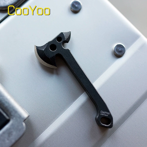 Cooyoo Cool Friends Axm Nano Mini Tactical Axe EDC Ожерелье висит на открытом воздухе с маленьким топором