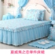 Qiao Sống Độc giường váy ren màu xanh công chúa phong cách bông bedspread bông trượt vườn hoa theo chủ đề - Váy Petti