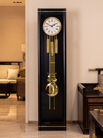 Allemand Hemler moderne minimaliste salon horloge de sol lumière luxe style européen grande horloge de table nouveau style chinois créatif horloge à pendule verticale