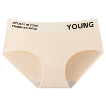 Catman pure cotton underwear for girls 2024 new antibacterial cotton crotch sports style womens mid-waist non-pinching briefs
