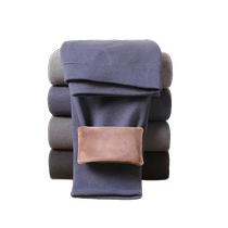 Catman thermal pants mens plus velvet thickened velvet Defa hot wool knee pads bottoming long johns mens winter line pants