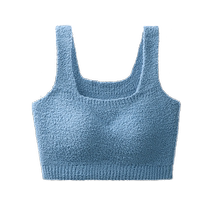 Catman underwear for women to push up small breasts in autumn and winter to shrink secondary breasts and prevent sagging girls lambswool thermal vest bra