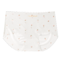 Catman Underwear Womens Ice Silk Seamless Summer Thin Cotton Antibacterial 2024 New Sweet Girls Briefs
