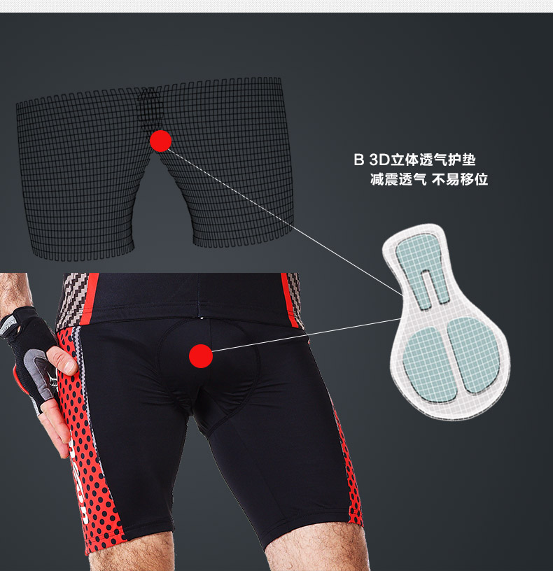 Tenue de cyclisme mixte MOON - Ref 2231633 Image 9