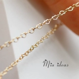 Специальное предложение 14 тыс. Золотая 1,5-мм ювелирные украшения для сердечной цепи DIY Аксессуары для разбитых рук