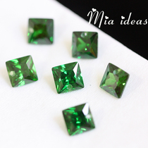 Mia produced popular grandmother green cubic zircon single hole pendant light jewelry handmade beads accessories