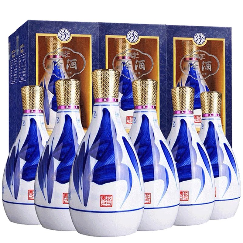 山西杏花村汾酒42度青花25汾酒475ml*6瓶清香型国产白酒整箱装评价- 淘宝网