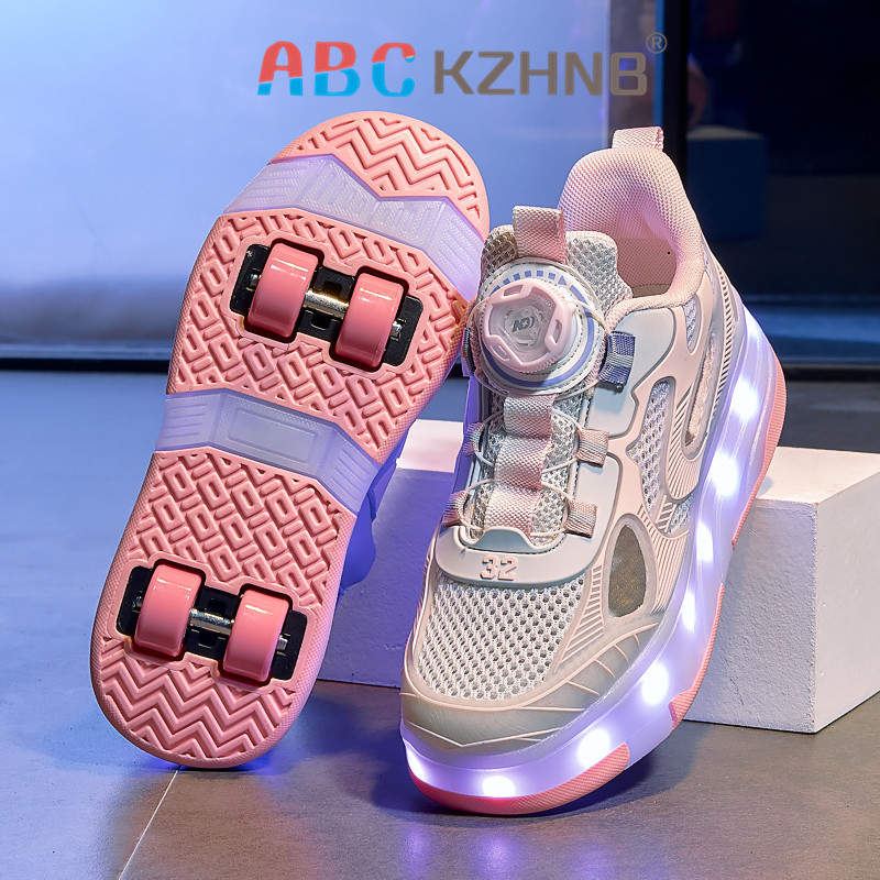 Abc Girls' Roller Shoes Summer Children's Four-Wheel Retractable Light-Up Sports Roller Skates Swivel Buckle Skates Boys Abc Girls' Roller Shoes Summer Children's Four-Wheel Retractable Light-Up Sports Roller Skates Swivel Buckle Skates Boys