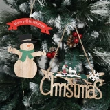 Северная рождественская декоративная рождественская елка маленькая висящая дверь висят творческие деревянные буквы подвеска рождественская аранжировка