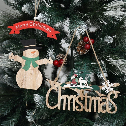Северная рождественская декоративная рождественская елка маленькая висящая дверь висят творческие деревянные буквы подвеска рождественская аранжировка