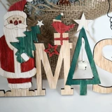 Северная рождественская декоративная рождественская елка маленькая висящая дверь висят творческие деревянные буквы подвеска рождественская аранжировка