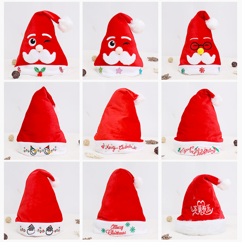 Christmas Hat Children Adult Head Accessories Seniors Hat Christmas Decorations Small Gift Activities Dress Costume Nursery School
