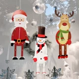 Рождественский декоративный бумажный мужчина, висящий украшение, пожилые подвесные подвесные подвесные кулон