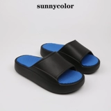 SUNNY COLOR Tide, мужские летние тапочки, спортивные сандалии, нескользящие слайдеры на платформе для влюбленных