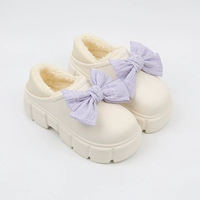 0138-29 Бело-дновый лук с пухлым тортом и хлопчатобумажными туфлями