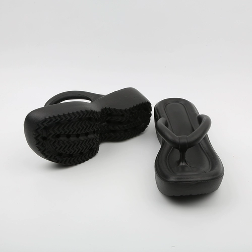 Сланцы, высокие тапочки на платформе для отдыха, универсальная нескользящая пляжная обувь