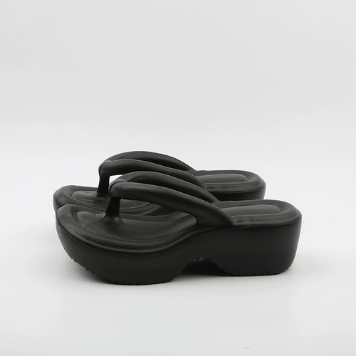 Сланцы, высокие тапочки на платформе для отдыха, универсальная нескользящая пляжная обувь