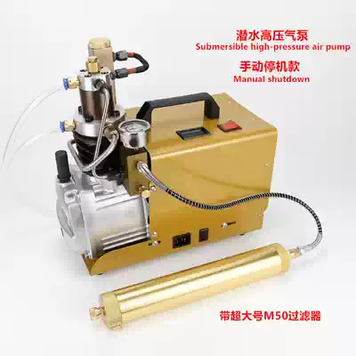 Diving suction type high pressure pump 30mpa electric pump 40mpa small pump Single Cylinder water cooling
