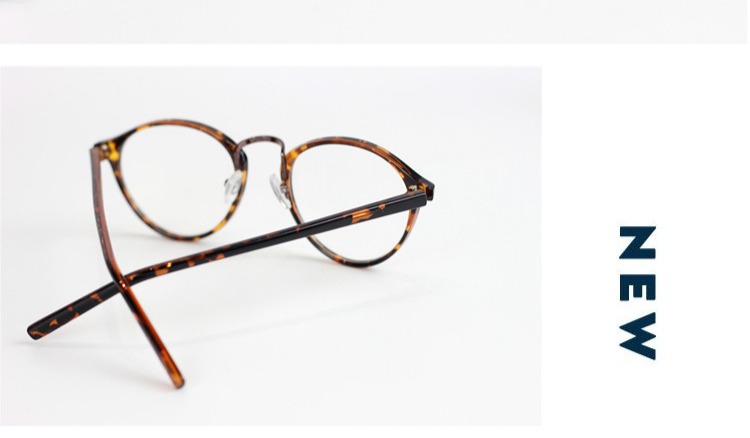 Ulzzang văn học Hàn Quốc retro nam và nữ hộp lớn Hu săn lĩnh vực bài hát với cận thị kính phẳng khung tròn kính lacoste