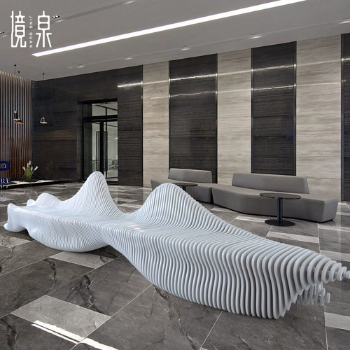 Jingquan Wood Art Slice Meichen Space Mall Rest and Site Hotel Lobby В ожидании общественного кресла для отдыха на открытом воздухе