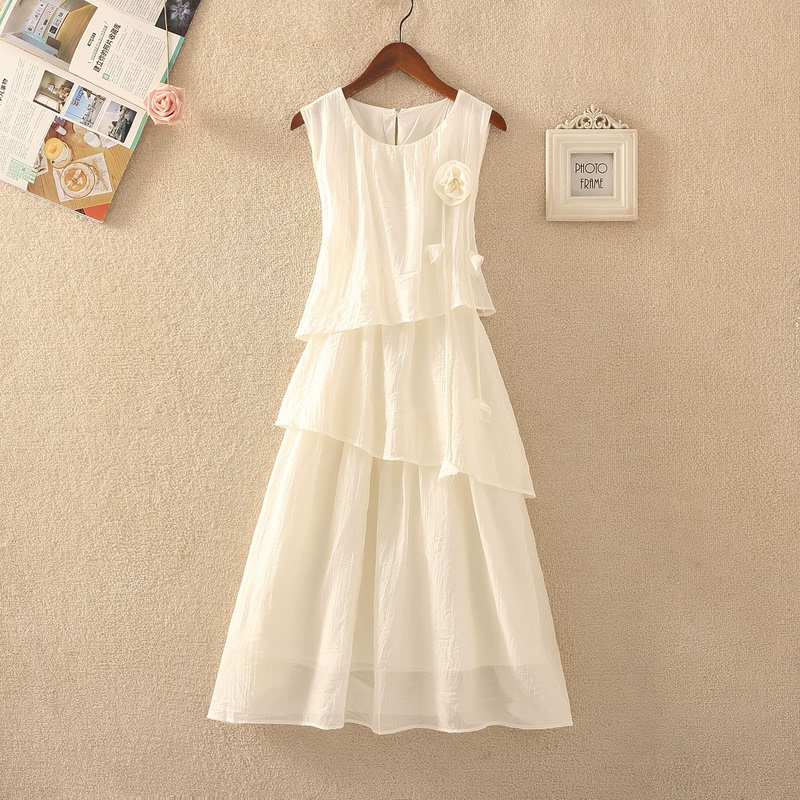 2026 Spring New Korean Style Fashionable Versatile Casual Loose Round Neck Sleeveless Vest Dress 2026 Spring New Korean Style Fashionable Versatile Casual Loose Round Neck Sleeveless Vest Dress