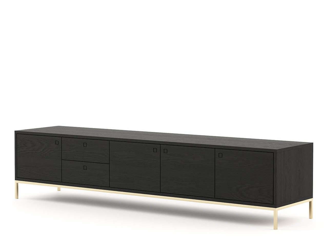 Nordic light luxury stainless steel TV cabinet modern minimalist villa model room can be customized floor cabinet living room storage furniture