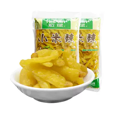 Yunnan specialty pickled pepper millet spicy 4kg homemade bubble chicken feet wild mountain pepper chopped pepper millet pepper Pickled pepper water bag