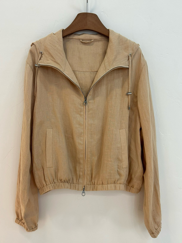 New Women's Loose Hooded Linen Jacket New Women's Loose Hooded Linen Jacket