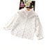 Sóng Dot Shirt 2020 mùa xuân phiên bản Hàn Quốc Doll Shirt Polk xâm nhập For Kids Off-the-Shoulder Cô gái áo. 