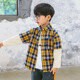 áo boy 2020 mùa xuân và mùa thu mặc áo mới phiên bản Hàn Quốc áo sơ mi kẻ sọc bé trai dài tay áo hợp thời trang quần áo trẻ em cho trẻ em.