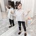 Girls áo 2020 mùa xuân mới phong cách thời trang Hàn Quốc phiên bản của cô gái lớn sọc in áo sửa thủy triều dễ thương. 