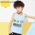 Childrens mới cô gái mùa hè vest ăn mặc mens dinh thự vest tay áo phía dưới edilate nhỏ vest sling vest. 